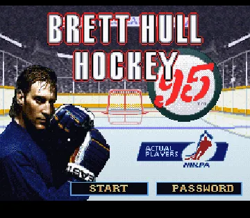 Brett Hull Hockey 95 (USA) screen shot title